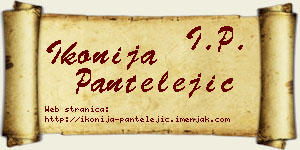 Ikonija Pantelejić vizit kartica